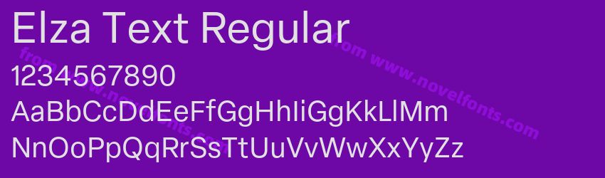 Elza Text RegularPreview Elza Text RegularPreview