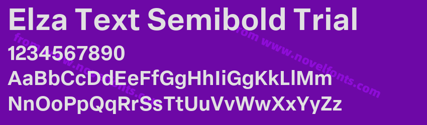 Elza Text Semibold TrialPreview Elza Text Semibold TrialPreview