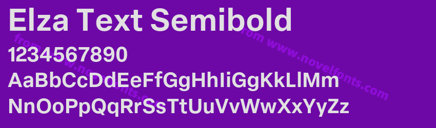 Elza Text SemiboldPreview Elza Text SemiboldPreview