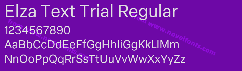 Elza Text Trial RegularPreview Elza Text Trial RegularPreview