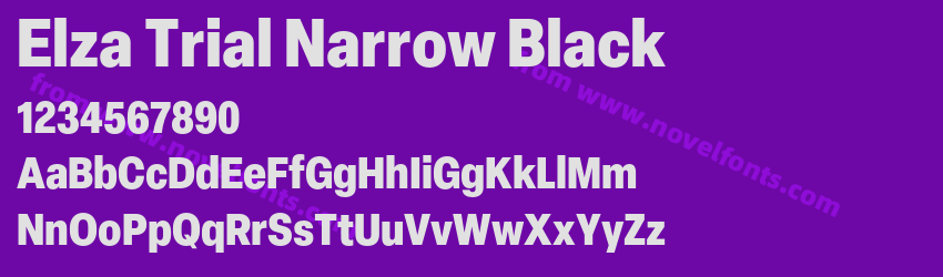 Elza Trial Narrow BlackPreview Elza Trial Narrow BlackPreview