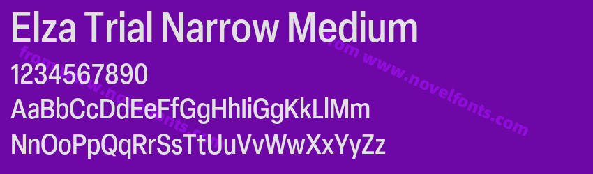 Elza Trial Narrow MediumPreview Elza Trial Narrow MediumPreview