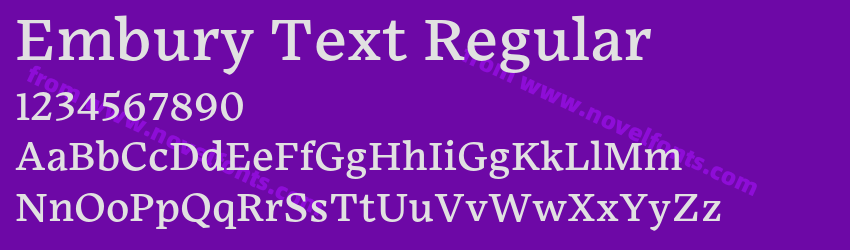 Embury Text RegularPreview Embury Text RegularPreview