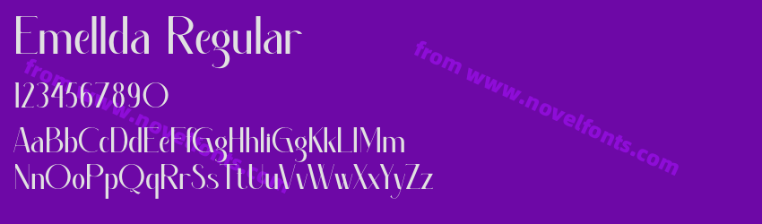 Emellda RegularPreview Emellda RegularPreview