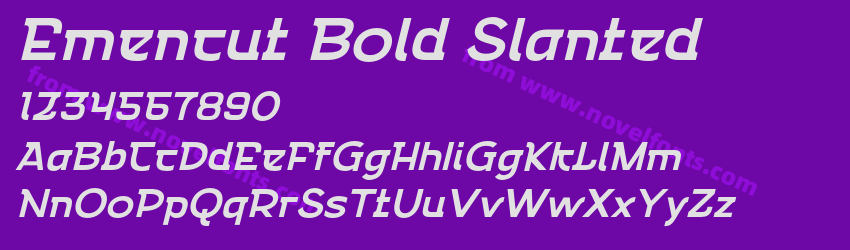 Emencut Bold SlantedPreview