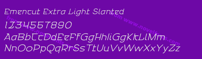Emencut Extra Light SlantedPreview Emencut Extra Light SlantedPreview