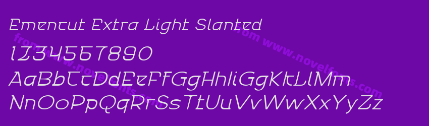 Emencut Extra Light SlantedPreview Emencut Extra Light SlantedPreview