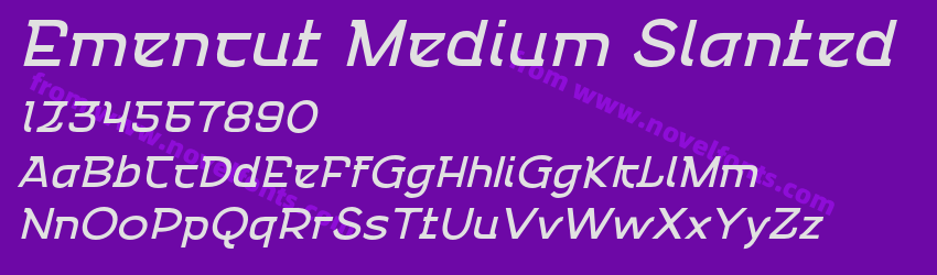 Emencut Medium SlantedPreview Emencut Medium SlantedPreview