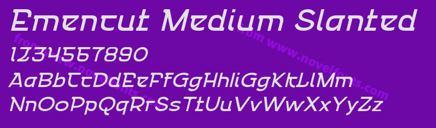 Emencut Medium SlantedPreview Emencut Medium SlantedPreview