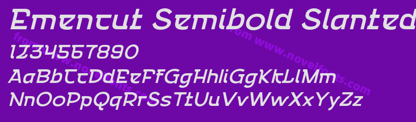 Emencut Semibold SlantedPreview Emencut Semibold SlantedPreview