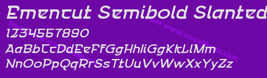 Emencut Semibold SlantedPreview Emencut Semibold SlantedPreview