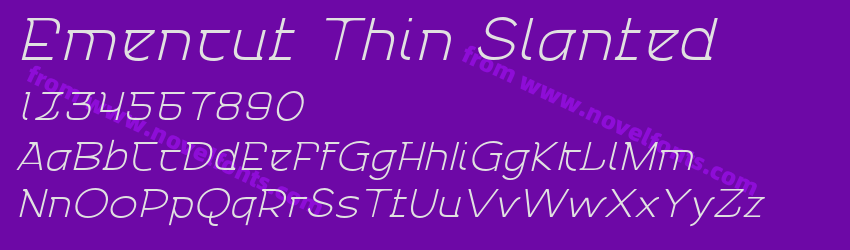 Emencut Thin SlantedPreview Emencut Thin SlantedPreview