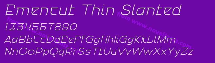 Emencut Thin SlantedPreview Emencut Thin SlantedPreview