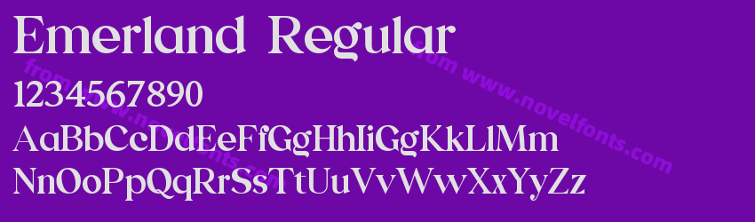 Emerland RegularPreview Emerland RegularPreview