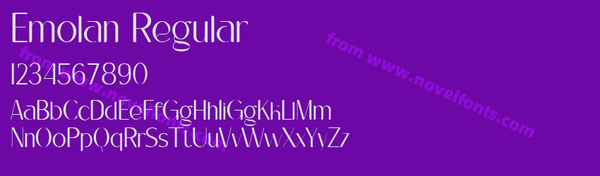 Emolan RegularPreview Emolan RegularPreview
