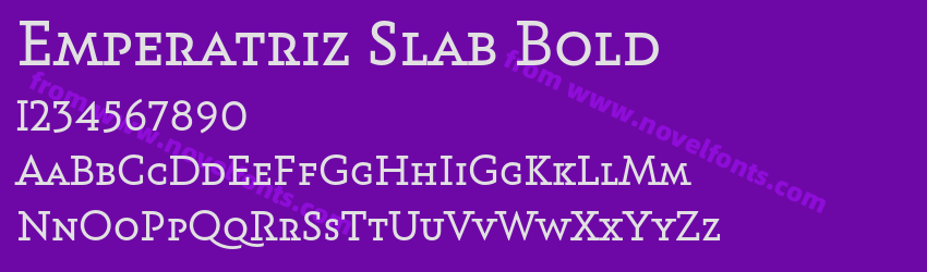 Emperatriz Slab BoldPreview Emperatriz Slab BoldPreview