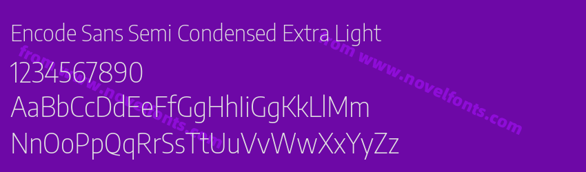 Encode Sans Semi Condensed Extra LightPreview Encode Sans Semi Condensed Extra LightPreview