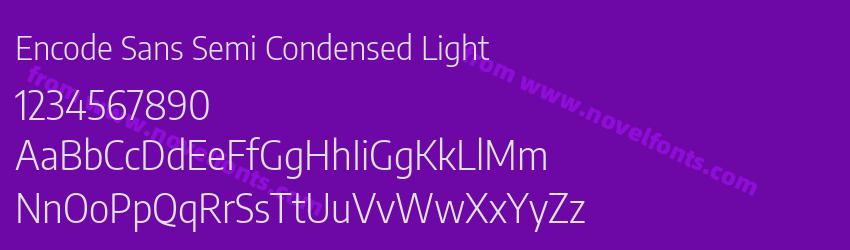 Encode Sans Semi Condensed LightPreview Encode Sans Semi Condensed LightPreview
