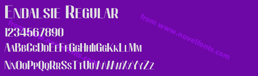 Endalsie RegularPreview Endalsie RegularPreview