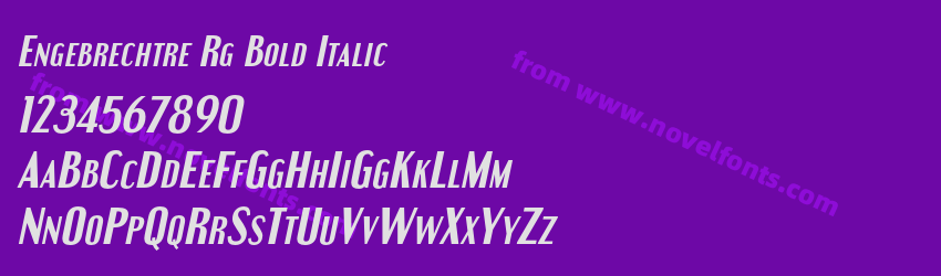 Engebrechtre Rg Bold ItalicPreview Engebrechtre Rg Bold ItalicPreview