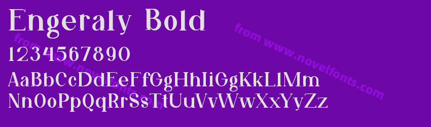 Engeraly BoldPreview Engeraly BoldPreview