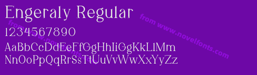 Engeraly RegularPreview Engeraly RegularPreview