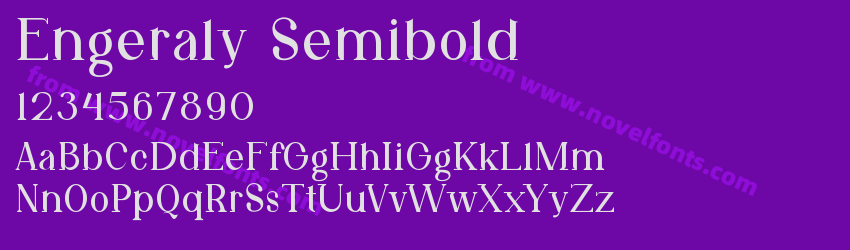 Engeraly SemiboldPreview Engeraly SemiboldPreview