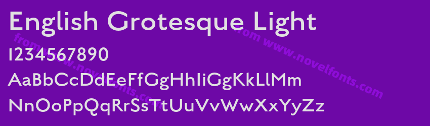 English Grotesque LightPreview English Grotesque LightPreview