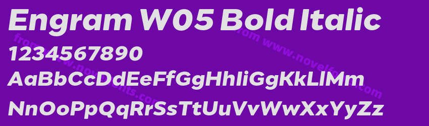 Engram W05 Bold ItalicPreview Engram W05 Bold ItalicPreview