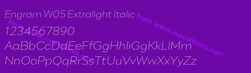 Engram W05 Extralight ItalicPreview Engram W05 Extralight ItalicPreview