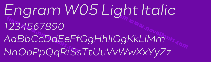 Engram W05 Light ItalicPreview Engram W05 Light ItalicPreview