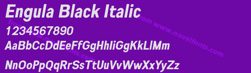 Engula Black ItalicPreview Engula Black ItalicPreview