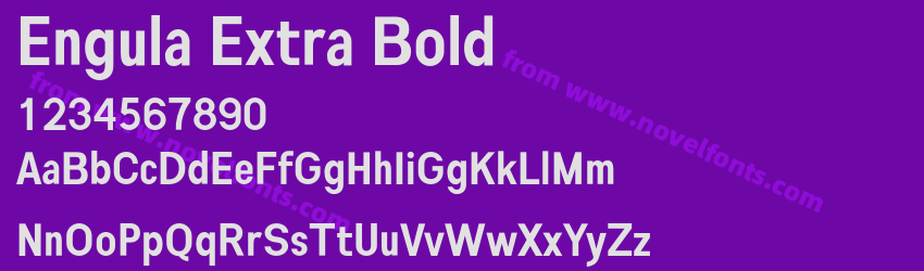 Engula Extra BoldPreview Engula Extra BoldPreview