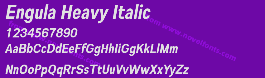 Engula Heavy ItalicPreview Engula Heavy ItalicPreview