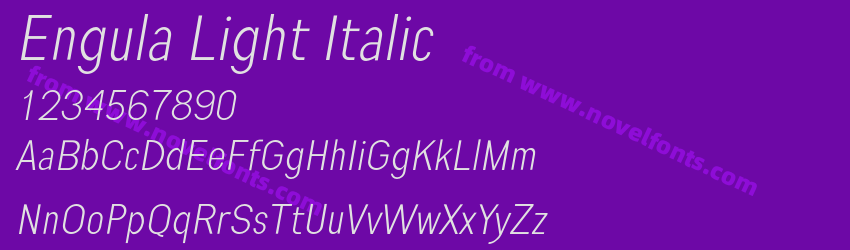Engula Light ItalicPreview Engula Light ItalicPreview