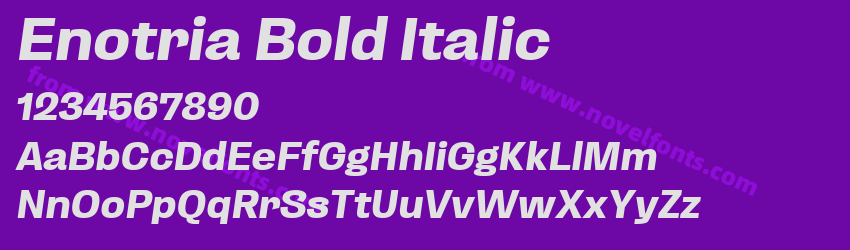 Enotria Bold ItalicPreview Enotria Bold ItalicPreview