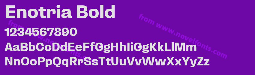 Enotria BoldPreview Enotria BoldPreview