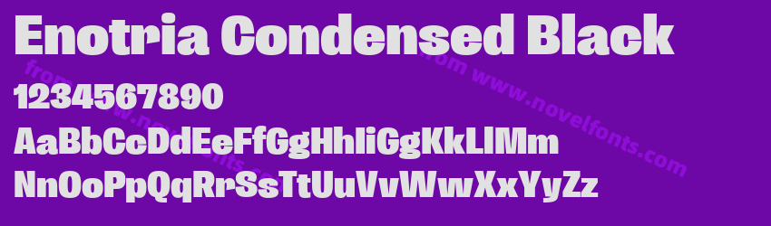 Enotria Condensed BlackPreview Enotria Condensed BlackPreview