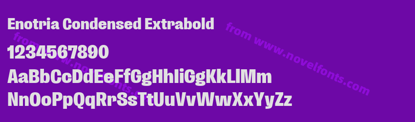 Enotria Condensed ExtraboldPreview Enotria Condensed ExtraboldPreview