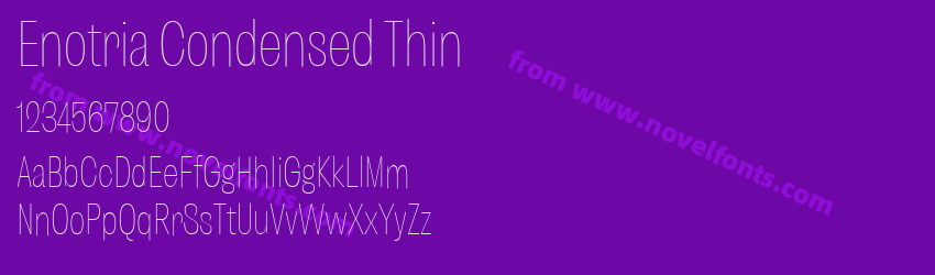 Enotria Condensed ThinPreview Enotria Condensed ThinPreview