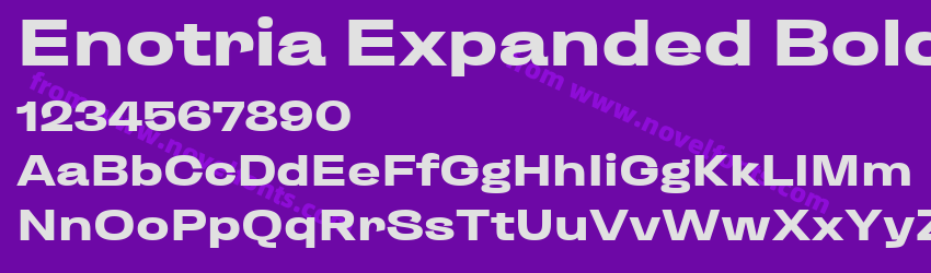 Enotria Expanded BoldPreview Enotria Expanded BoldPreview