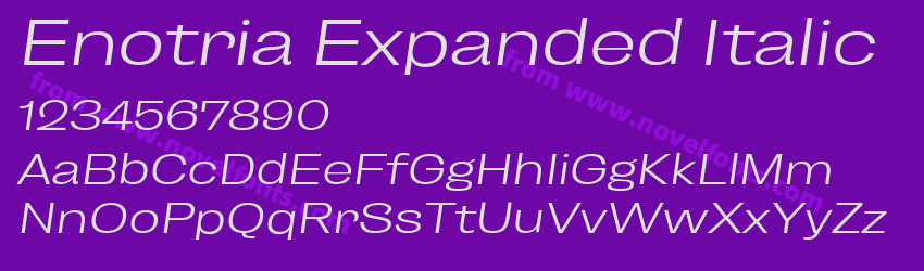 Enotria Expanded ItalicPreview Enotria Expanded ItalicPreview