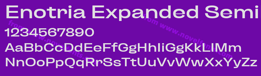 Enotria Expanded SemiboldPreview Enotria Expanded SemiboldPreview