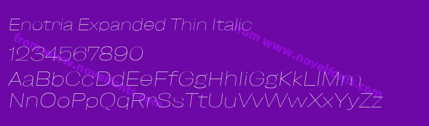 Enotria Expanded Thin ItalicPreview Enotria Expanded Thin ItalicPreview