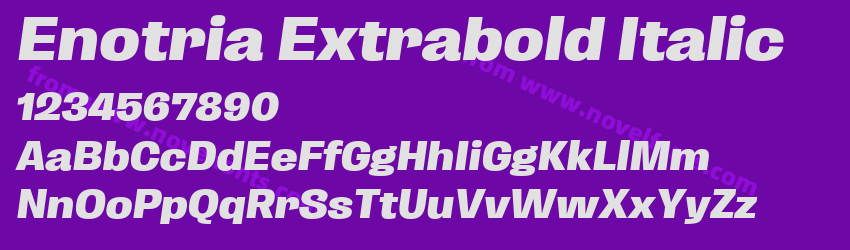 Enotria Extrabold ItalicPreview Enotria Extrabold ItalicPreview