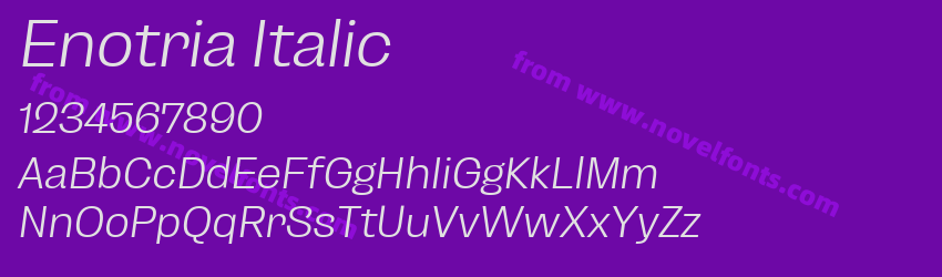 Enotria ItalicPreview Enotria ItalicPreview