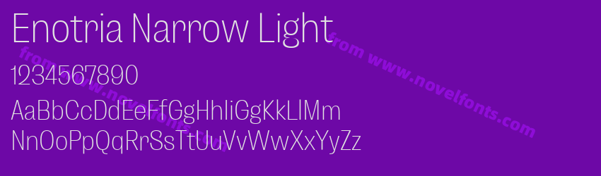 Enotria Narrow LightPreview Enotria Narrow LightPreview