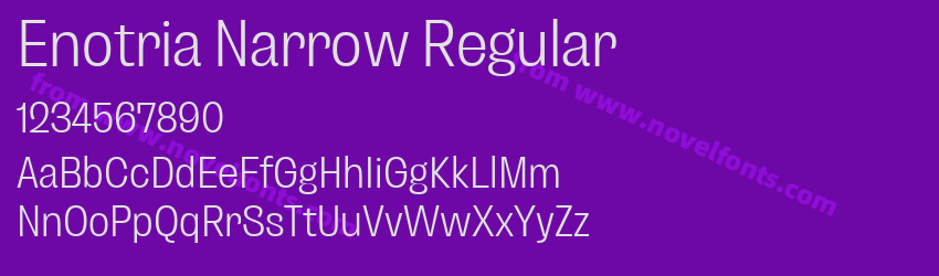 Enotria Narrow RegularPreview Enotria Narrow RegularPreview