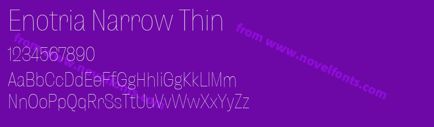 Enotria Narrow ThinPreview Enotria Narrow ThinPreview