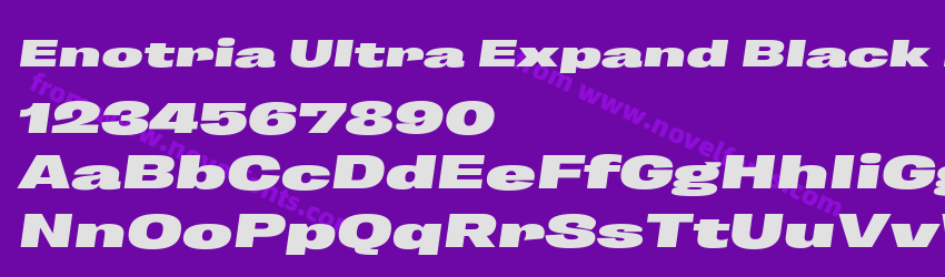 Enotria Ultra Expand Black ItalicPreview Enotria Ultra Expand Black ItalicPreview